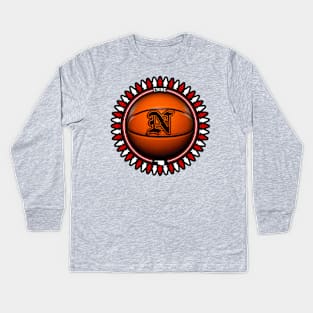 Navajo Basketball Kids Long Sleeve T-Shirt